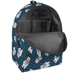 Christmas Polar Bear Pattern Print Backpack