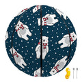 Christmas Polar Bear Pattern Print Basketball
