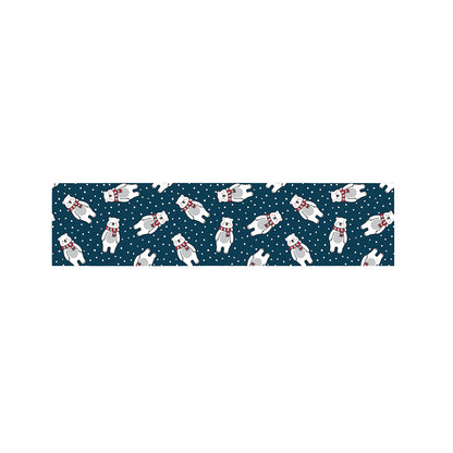 Christmas Polar Bear Pattern Print Bed Runner