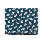 Christmas Polar Bear Pattern Print Bifold Wallet