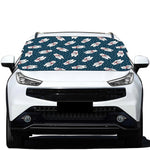 Christmas Polar Bear Pattern Print Car Windshield Snow Cover