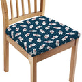 Christmas Polar Bear Pattern Print Chair Cushion Cover