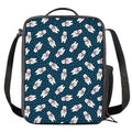 Christmas Polar Bear Pattern Print Crossbody Lunch Bag