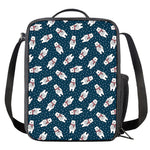 Christmas Polar Bear Pattern Print Crossbody Lunch Bag