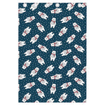 Christmas Polar Bear Pattern Print Curtain