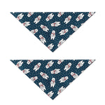 Christmas Polar Bear Pattern Print Dog Bandana