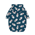 Christmas Polar Bear Pattern Print Dog Zip Up Hoodie