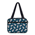 Christmas Polar Bear Pattern Print Double Strap Bible Bag