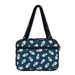 Christmas Polar Bear Pattern Print Double Strap Bible Bag