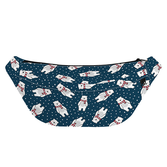 Christmas Polar Bear Pattern Print Fanny Pack