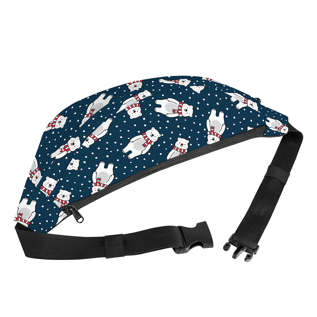 Christmas Polar Bear Pattern Print Fanny Pack