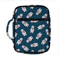 Christmas Polar Bear Pattern Print Front Pocket Bible Bag