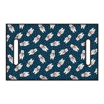 Christmas Polar Bear Pattern Print Golf Cart Seat Cover