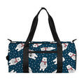 Christmas Polar Bear Pattern Print Gym Bag
