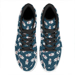 Christmas Polar Bear Pattern Print High Top Leather Sneakers