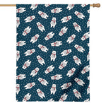 Christmas Polar Bear Pattern Print House Flag
