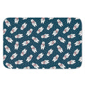 Christmas Polar Bear Pattern Print Indoor Door Mat