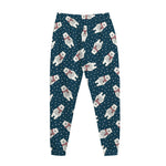 Christmas Polar Bear Pattern Print Jogger Pants