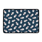 Christmas Polar Bear Pattern Print Kitchen Mat