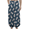Christmas Polar Bear Pattern Print Lantern Pants