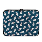 Christmas Polar Bear Pattern Print Laptop Sleeve