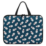 Christmas Polar Bear Pattern Print Laptop Sleeve With Handle