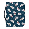 Christmas Polar Bear Pattern Print Leather Bible Cover