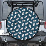 Christmas Polar Bear Pattern Print Leather Spare Tire Cover