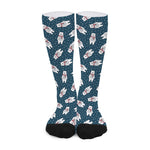 Christmas Polar Bear Pattern Print Long Socks