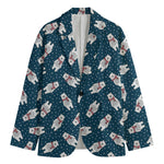 Christmas Polar Bear Pattern Print Men's Blazer