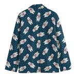 Christmas Polar Bear Pattern Print Men's Blazer