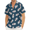 Christmas Polar Bear Pattern Print Men's Deep V-Neck Shirt