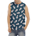 Christmas Polar Bear Pattern Print Men's Fitness Tank Top