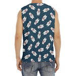 Christmas Polar Bear Pattern Print Men's Fitness Tank Top