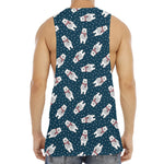 Christmas Polar Bear Pattern Print Men's Muscle Tank Top