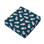 Christmas Polar Bear Pattern Print Outdoor Seat Cushion Cover