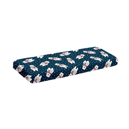 Christmas Polar Bear Pattern Print Piano Keyboard Cover