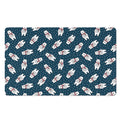 Christmas Polar Bear Pattern Print Polyester Doormat