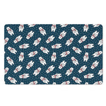 Christmas Polar Bear Pattern Print Polyester Doormat