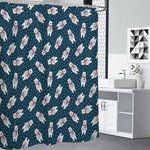 Christmas Polar Bear Pattern Print Premium Shower Curtain