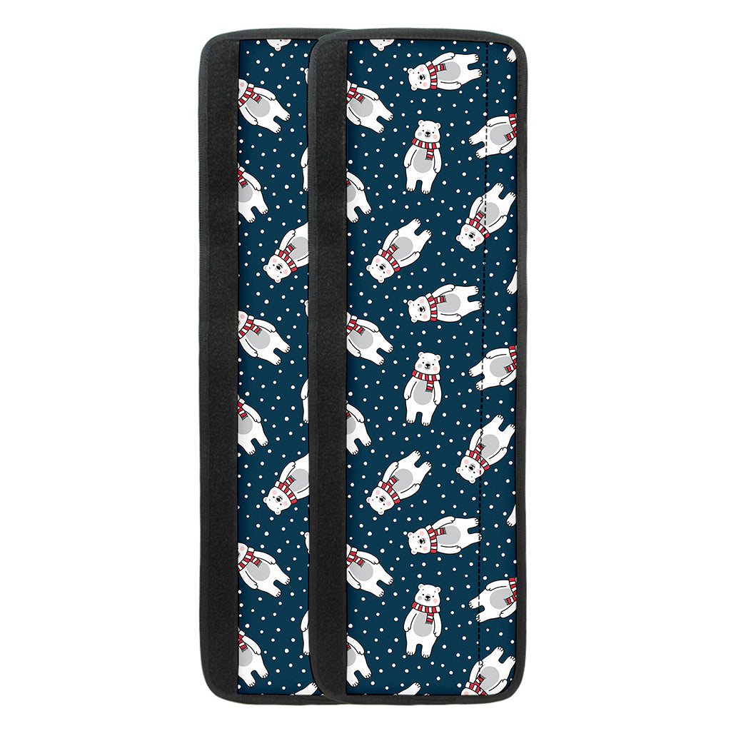 Christmas Polar Bear Pattern Print Refrigerator Handle Covers