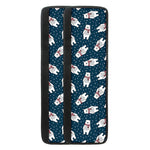 Christmas Polar Bear Pattern Print Refrigerator Handle Covers