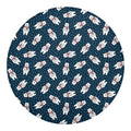 Christmas Polar Bear Pattern Print Round Blanket