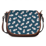 Christmas Polar Bear Pattern Print Saddle Bag