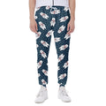 Christmas Polar Bear Pattern Print Joggers