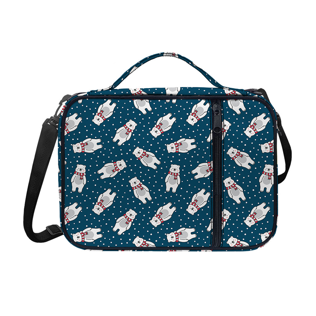 Christmas Polar Bear Pattern Print Shoulder Strap Bible Bag