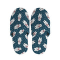 Christmas Polar Bear Pattern Print Slippers