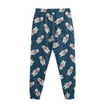 Christmas Polar Bear Pattern Print Sweatpants