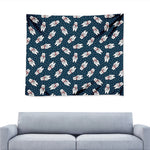 Christmas Polar Bear Pattern Print Tapestry