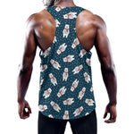 Christmas Polar Bear Pattern Print Training Tank Top